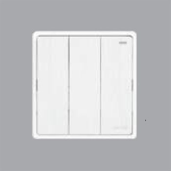 Mặt 3 công tắc 1 chiều MPE S703-W 16A - 250V S703-W