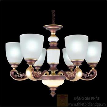 Đèn chùm nến Ø650*H500+400, E27*6-LED CN 370/6