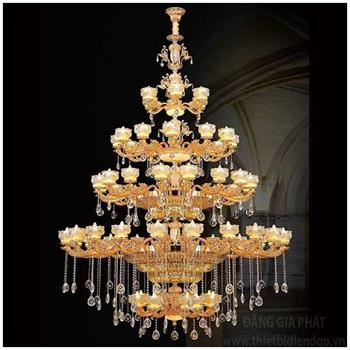 Đèn chùm nến Ø2000*H3200+400, E14*64 CN 1726/8+22+16+12+6