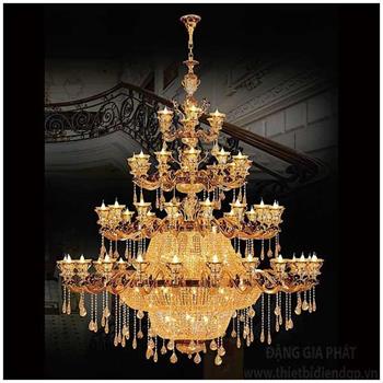 Đèn chùm nến Ø2500*H2900+400, E14*60 CN 1770/24+18+12+6
