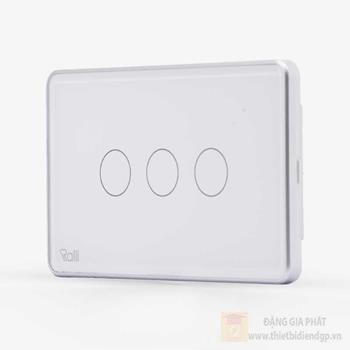 Công tắc cảm ứng Rạng Đông chữ nhật 3 nút bấm CTCU.WF CN.03T