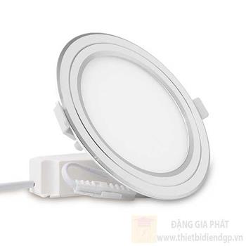 Đèn Led Panel downlight Rạng Đông tròn đổi màu viền bạc PT05 ĐM PT05 ĐM