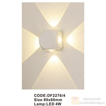 Đèn tường trong nhà Slister 80*80mm LED 4W DF2276/4