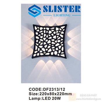 Đèn tường trong nhà Slister 220*80*220mm - LED 20W DF2313/12
