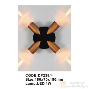 Đèn tường trong nhà Slister 180*70*180mm - LED 4W DF239/4