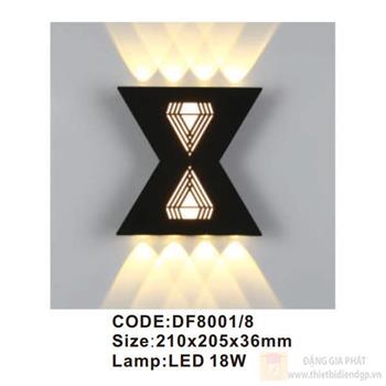Đèn tường trong nhà Slister 210*205*36mm LED 18W DF8001/8