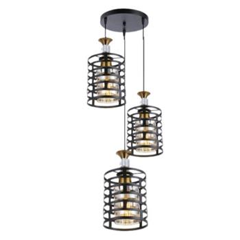 Đèn treo trần trang trí Slister Ø320*H1000mm - E27 DY4007/3 BK