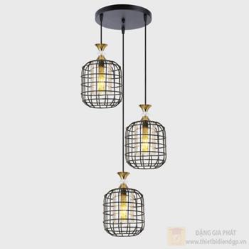 Đèn treo trần trang trí Slister Ø400*H1000mm - E27 DY4016/3 BK