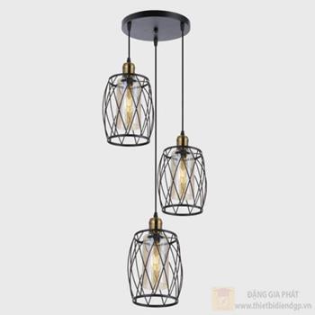 Đèn treo trần trang trí Slister Ø320*H1000mm - E27 DY4024/3 BK