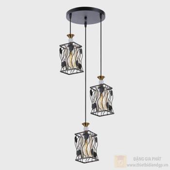 Đèn treo trần trang trí Slister Ø320*H1000mm - E27 DY4025/3 BK