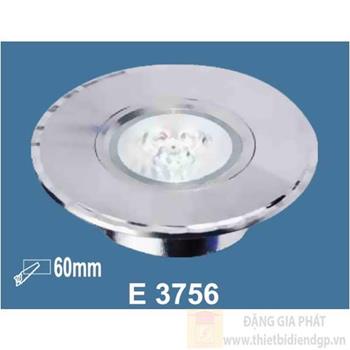 Đèn Panel âm trần led 3W, Ø90, khoét lỗ Ø60mm, ánh sáng trắng & vàng E 3756-3W