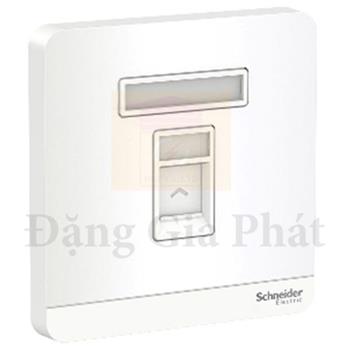 Bộ ổ cắm mạng cat5e đơn màu trắng E8331RJS5_WE_G19