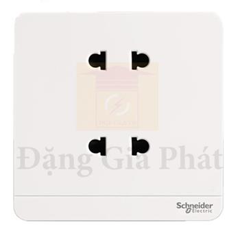 Bộ ổ cắm đôi 2 chấu 10A màu trắng E83426U2_WE_G19