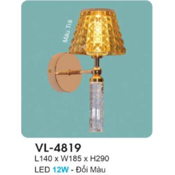 Đèn vách trang trí HUFA L140*W185*H290 - LED 12W - Đổi Màu VL-4819