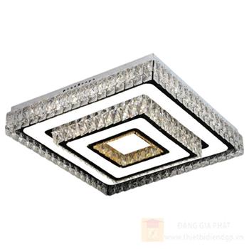 Đèn mâm pha lê Slister 600*600 - LED 160W - 3 CĐ F2010/600F
