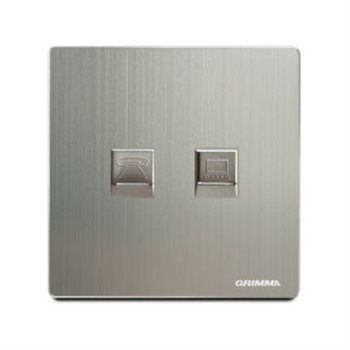 Bộ ổ cắm điện thoại và mạng GRIMMA G52TELPC G52TELPC