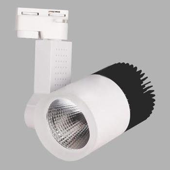 Đèn chiếu điểm thanh ray Led 12W - Ø70, Vỏ Trắng Đen FR-58001A