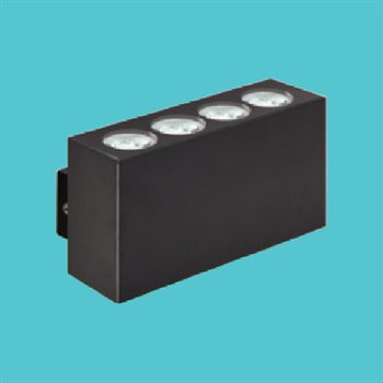 Đèn chiếu tường Hufa MD-0341 L180*55*H100, 3000K - 8*2W, Chiếu xa 20m MD-0341