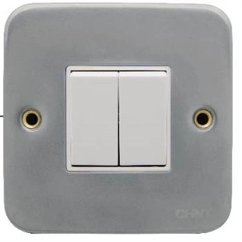 Bộ công tắc đôi 2 chiều CHINT NEW7-G007/MC 10A 250V NEW7-G007/MC