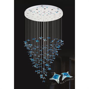Đèn thả cầu thang HUFA TFL 1610 Ø1500*H2500 132W 3000K TFL 1610
