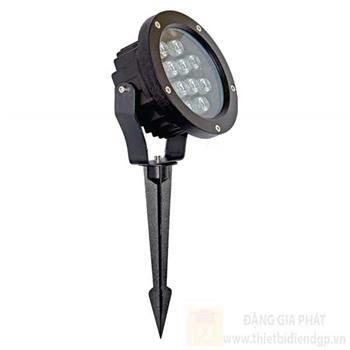 Đèn ghim cỏ LED COB 12W Ø137*W90*H170, Ánh sáng vàng GC 0404