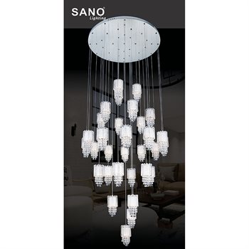 Đèn thả Pha Lê Sano TPL 10204/31 Ø800*H3000 TPL 10204/31