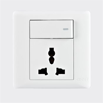 Bộ công tắc và ổ cắm đa năng CHINT NEW7-G42100 White 250V NEW7-G42100