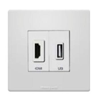 Ổ cắm HDMI+USB truyền tín hiệu không sạc HEYHU