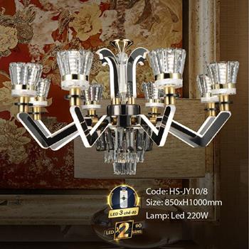 Đèn chùm trang trí Slister Ø850*H1000mm Led 220W HS-JY10/8