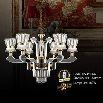 Đèn chùm trang trí Slister Ø650*H1000mm Led 180W HS-JY11/6