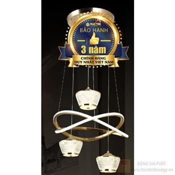 Đèn treo trang trí Slister 400*400*H1200mm Led 80W HS-YY28