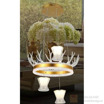 Đèn treo trang trí Slister 500*500*H1200mm Led 77W HS-YY41