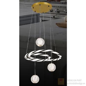 Đèn treo trang trí Slister 500*500*H1200mm Led 120W HS-YY48