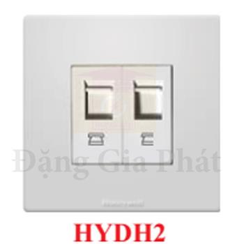 Ổ cắm điện thoại đôi RJ11 HYDH2