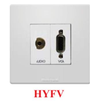 Ổ cắm F3.5mini audio + VGA HYFV