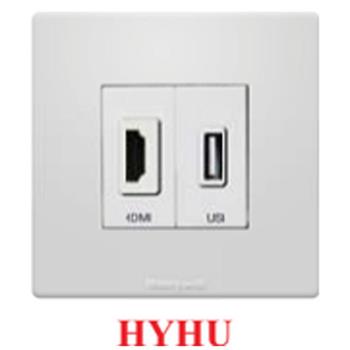 Ổ cắm HDMI+USB truyền tín hiệu không sạc HYHU