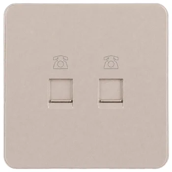Ổ cắm điện thoại đôi RJ11 MÀU GOLD WGDT2RJEG