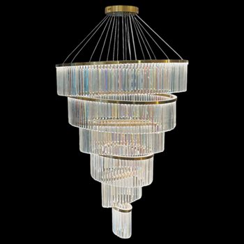 Đèn thả Pha Lê 355 Decor TPL20 Ø200+400+600+800+1000+1200*H2000-LED 3 CĐ TPL20