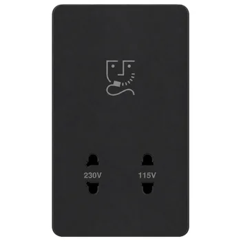 Ổ cắm dao cao râu 115/230VAC 20VA màu đen WGDHSRKB