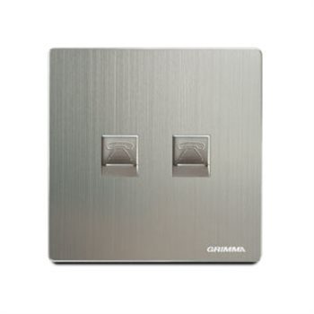 Bộ ổ cắm đôi điện thoại GRIMMA G522TEL G522TEL