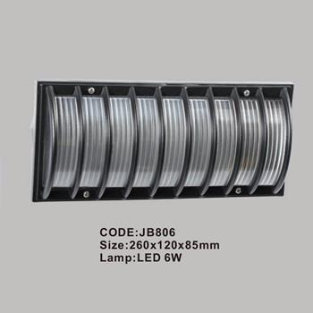 Đèn tường ngoài trời Slister 260*120*85mm LED 6W JB806
