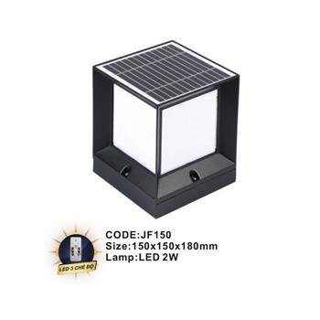Đèn trụ năng lượng mặt trời Slister 150*150*180mm - LED 2W JF150