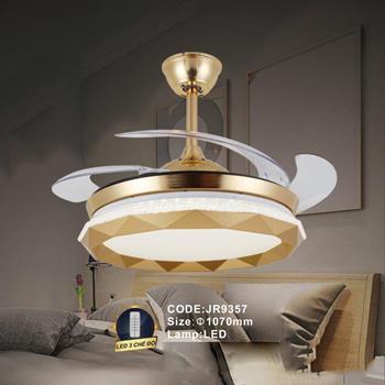 Quạt trần đèn cánh xếp Slister JR9357 Ø1070mm JR9357