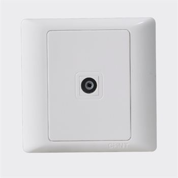 Bộ ổ cắm Tivi đơn CHINT NEW7-G20100A White NEW7-G20100A