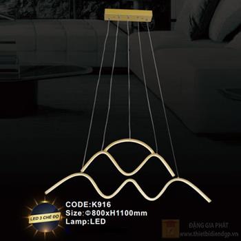 Đèn treo trang trí Slister Ø800*H1100mm - LED K916