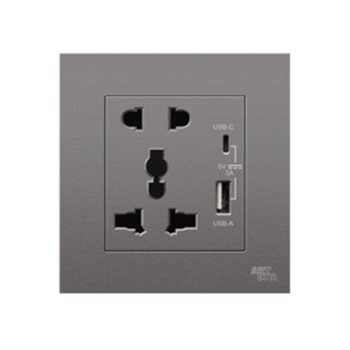 Ổ cắm 2 chấu, 3 chấu đa năng và USB type C ARTDNA V20-C06E32 V20-C06E32