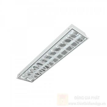 Máng đèn phản quan âm trần 1m2, 2 bóng Led T8 LDA218