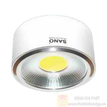 Đèn Panel trụ ốp nổi led COB 10W, Ø120*H60, vỏ trắng LN 3707T