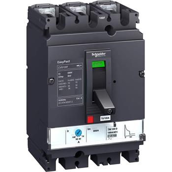 CVS160B 3P type B,lcu=25KA/415V LV516302