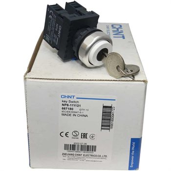 Công tắc xoay có chìa khóa CHINT NP8-11Y/21 NP8-11Y/21